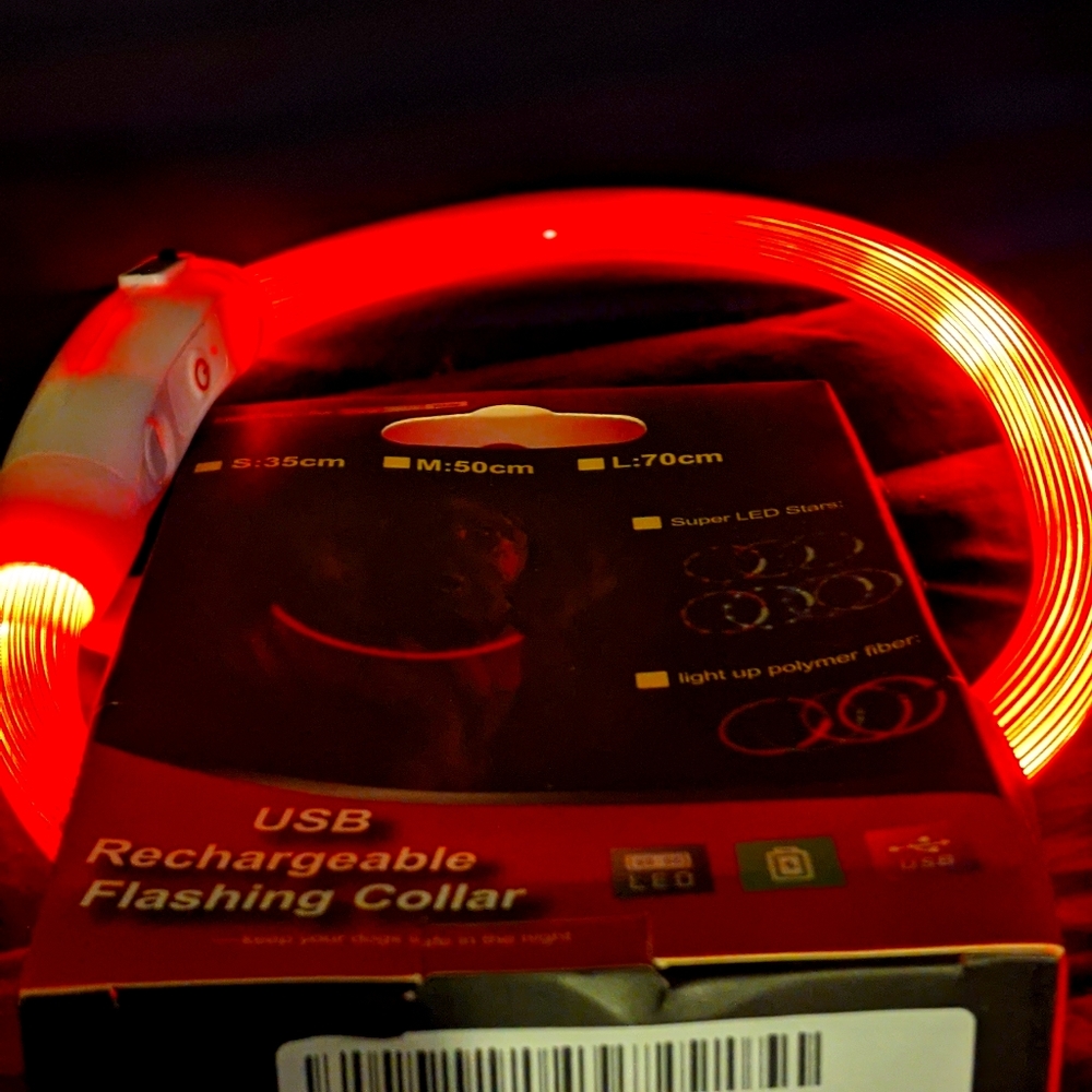RECHARGEABLE (USB) DOG COLLAR